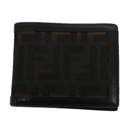 Luxury FendiZucchino Canvas Zucca Canvas Wallet 2Set Black Brownti1399