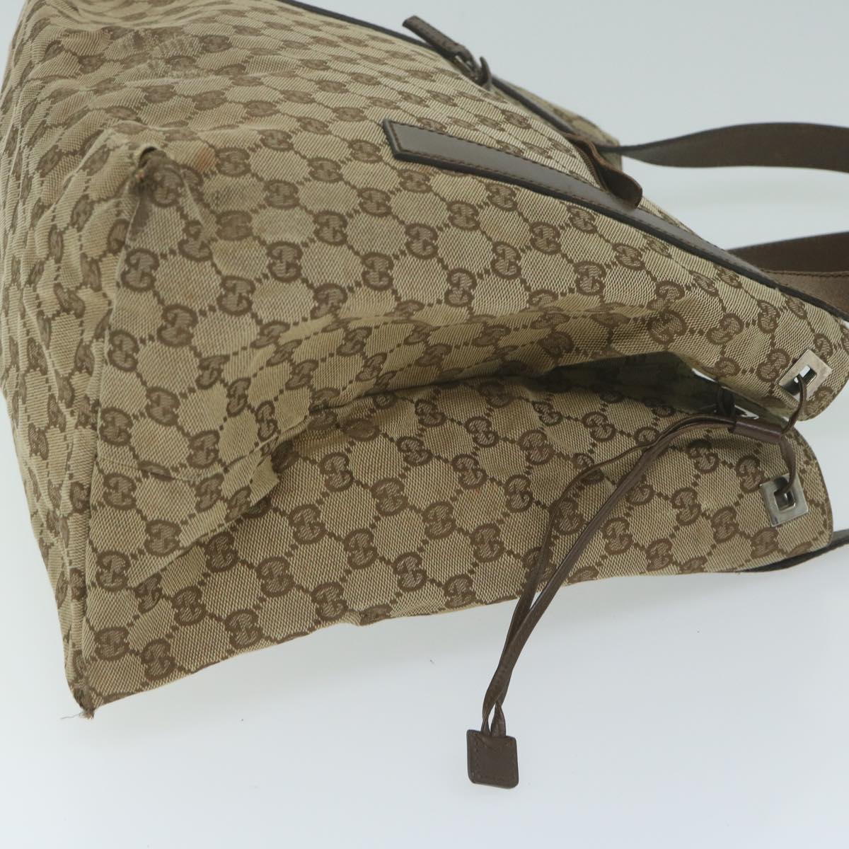 GUCCI GG Canvas Shoulder Bag Beige 30501 1472
