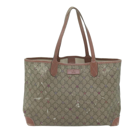 GUCCI GG Supreme Tote Bag PVC Beige 309498 1498