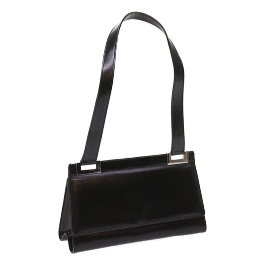 GUCCI Shoulder Bag Leather Black 1508