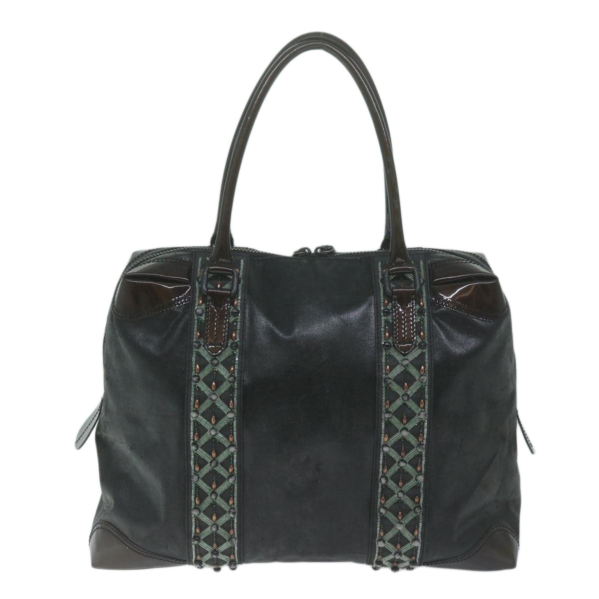 Luxury FendiHand Bag Coated Canvas Blackti1509