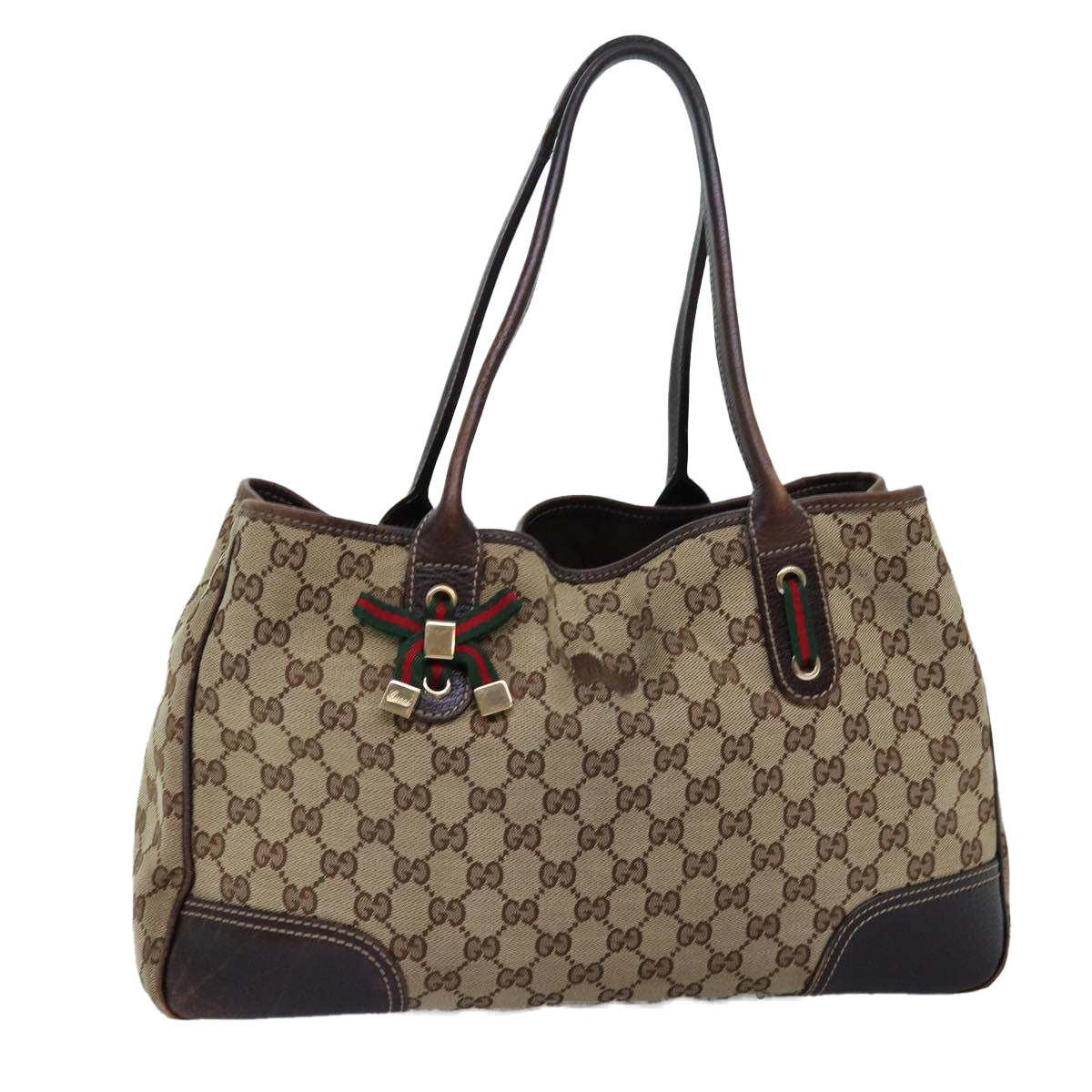 Luxury Gucci Trending 2025 GG Canvas Web Sherry Line Tote Bag Beige Green Red 1682