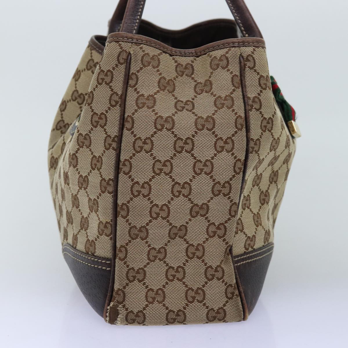 Luxury Gucci Trending 2025 GG Canvas Web Sherry Line Tote Bag Beige Green Red 1682