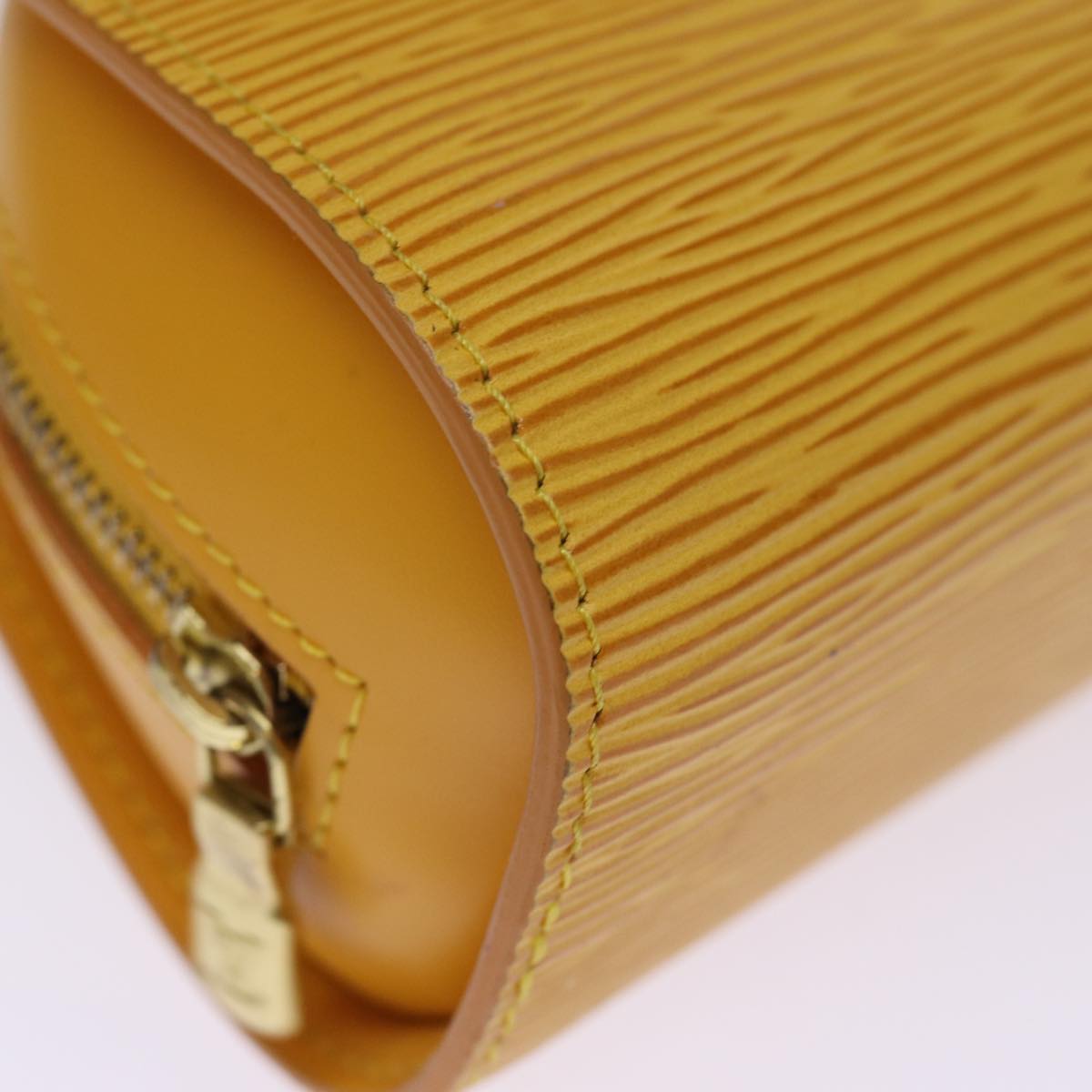 LOUIS VUITTON Epi Dauphine PM Pouch Yellow M48449 LV ti1745