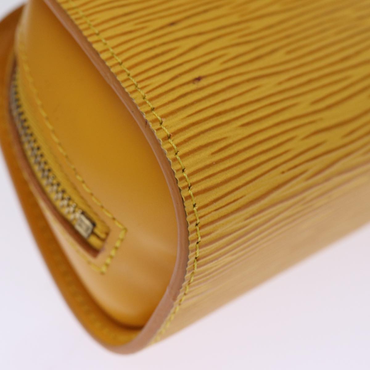 LOUIS VUITTON Epi Dauphine PM Pouch Yellow M48449 LV ti1746