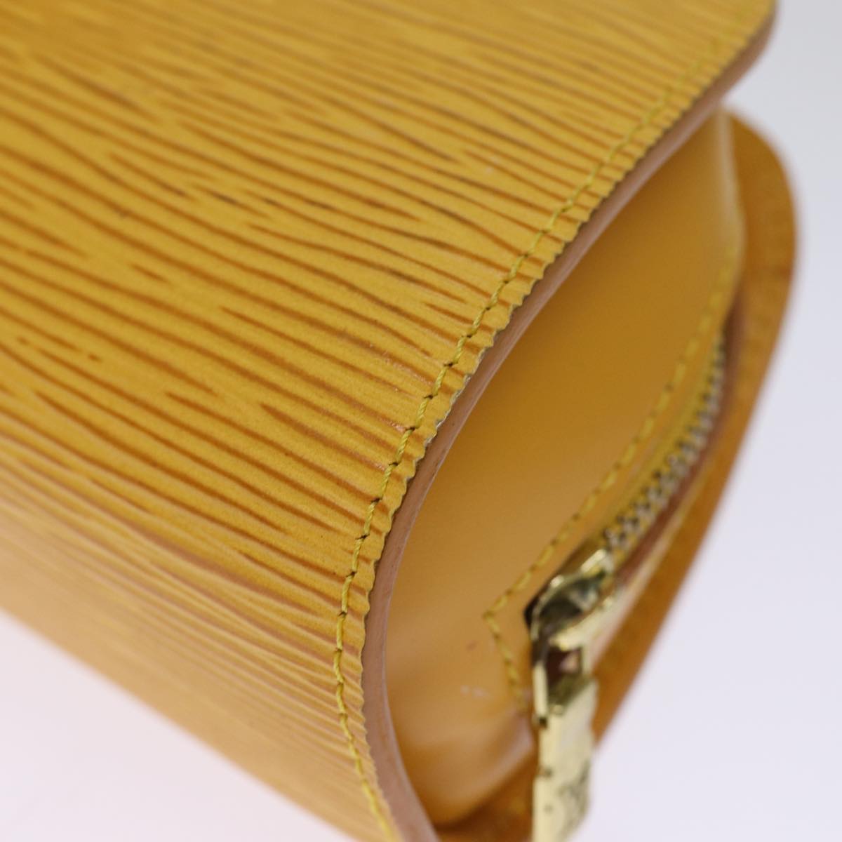 LOUIS VUITTON Epi Dauphine PM Pouch Yellow M48449 LV ti1746