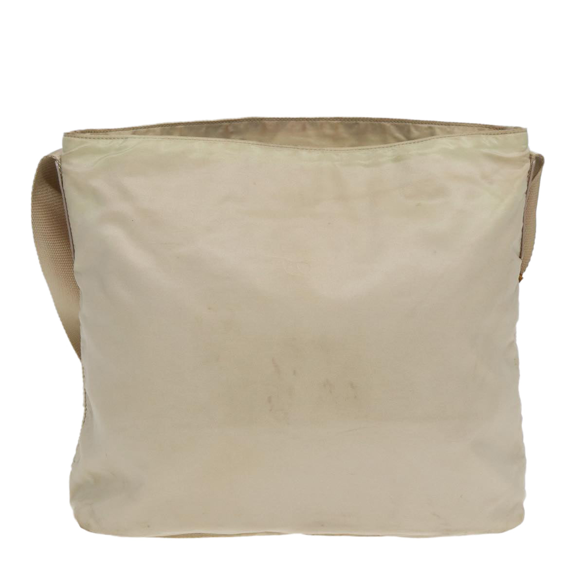 Luxury Prada Shoulder Bag Nylon Beige Silver  ti1944