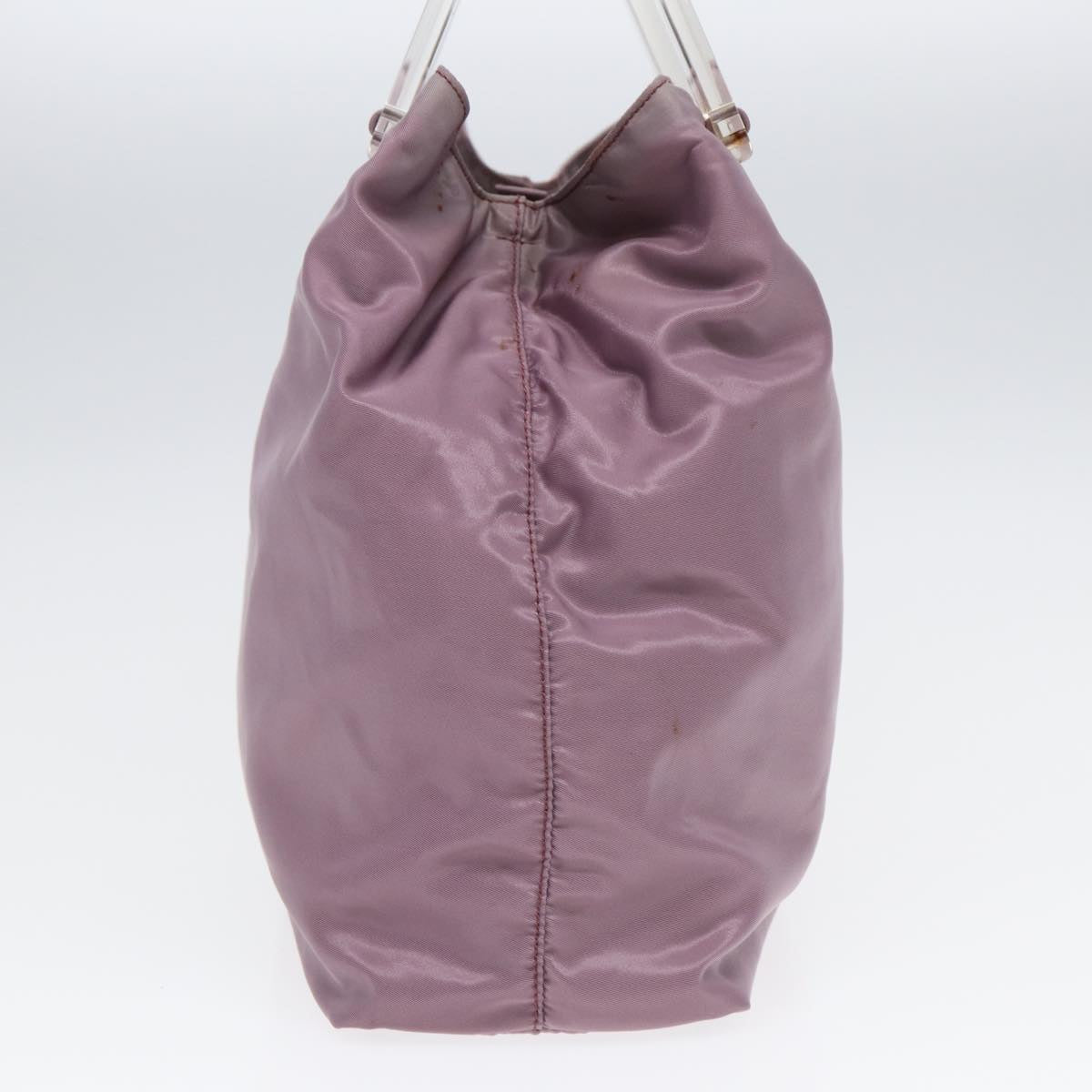 Luxury Prada Hand Bag Nylon Pink Silver  ti1945