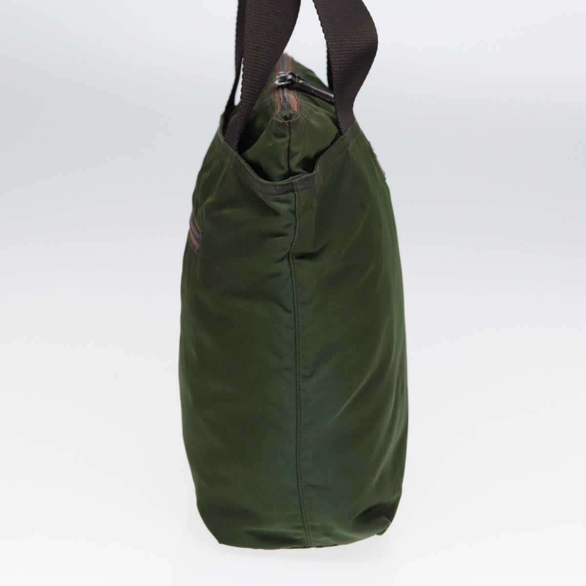 Luxury Prada Tote Bag Nylon Khaki Brown  ti1953