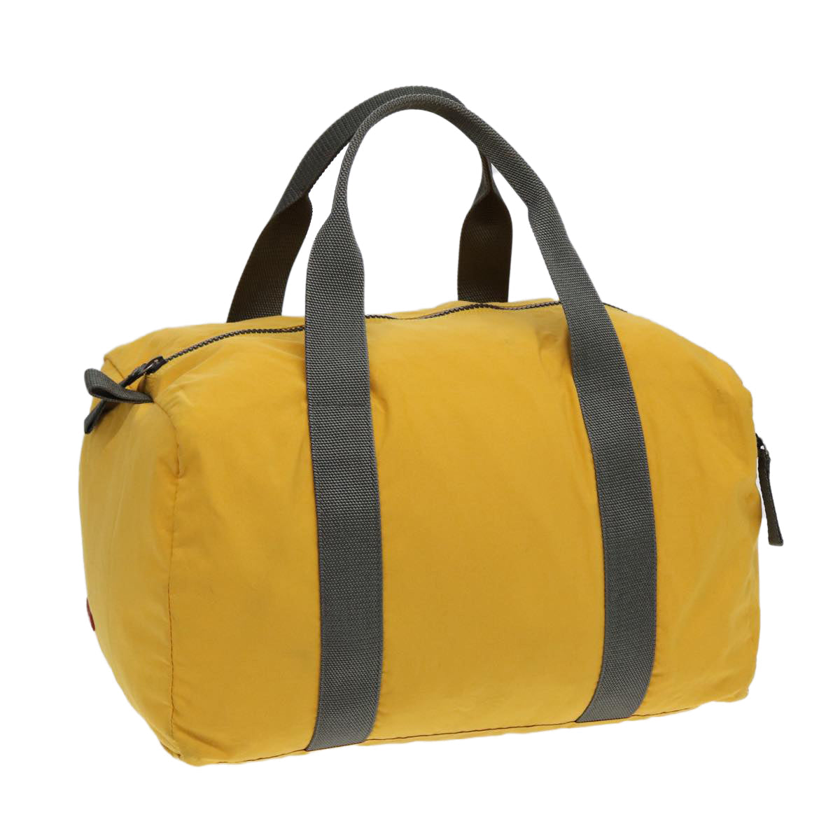 Luxury Prada Sports Boston Bag Nylon Yellow Gray Silver  ti1954