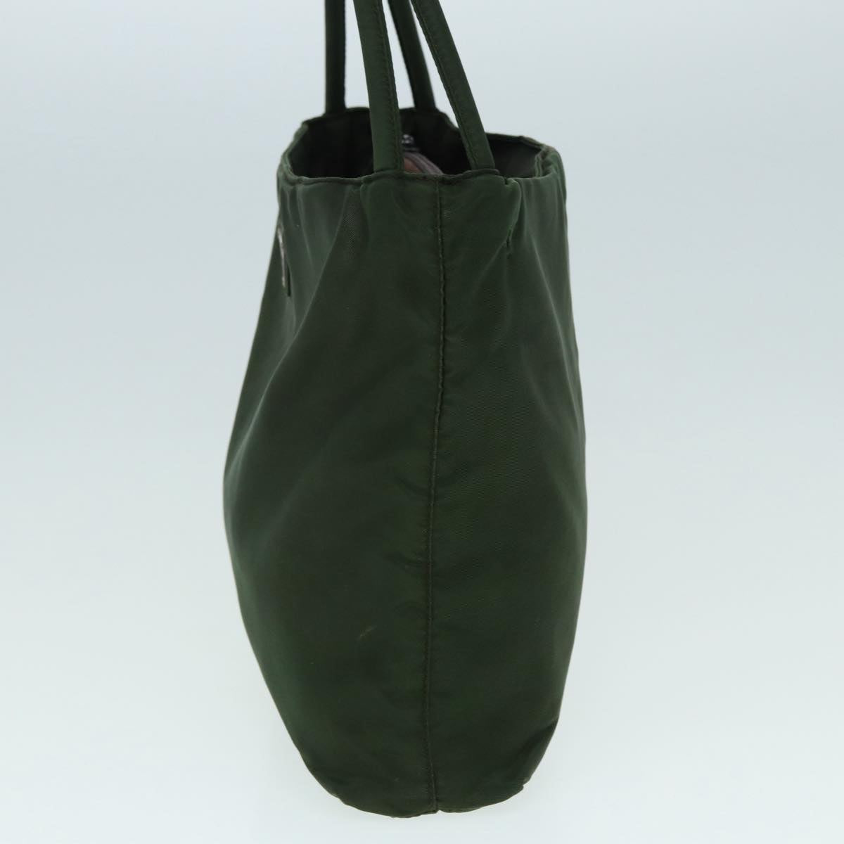 Luxury Prada Tote Bag Nylon Khaki Silver  ti2021