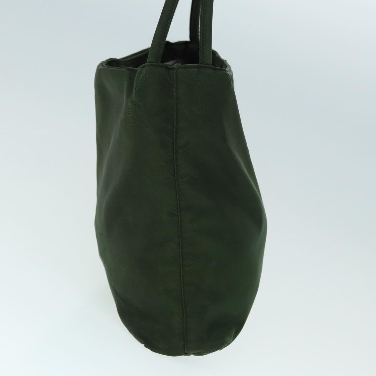 Luxury Prada Tote Bag Nylon Khaki Silver  ti2021