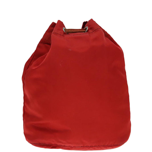 Luxury Prada Pouch Nylon Red Silver  ti2074