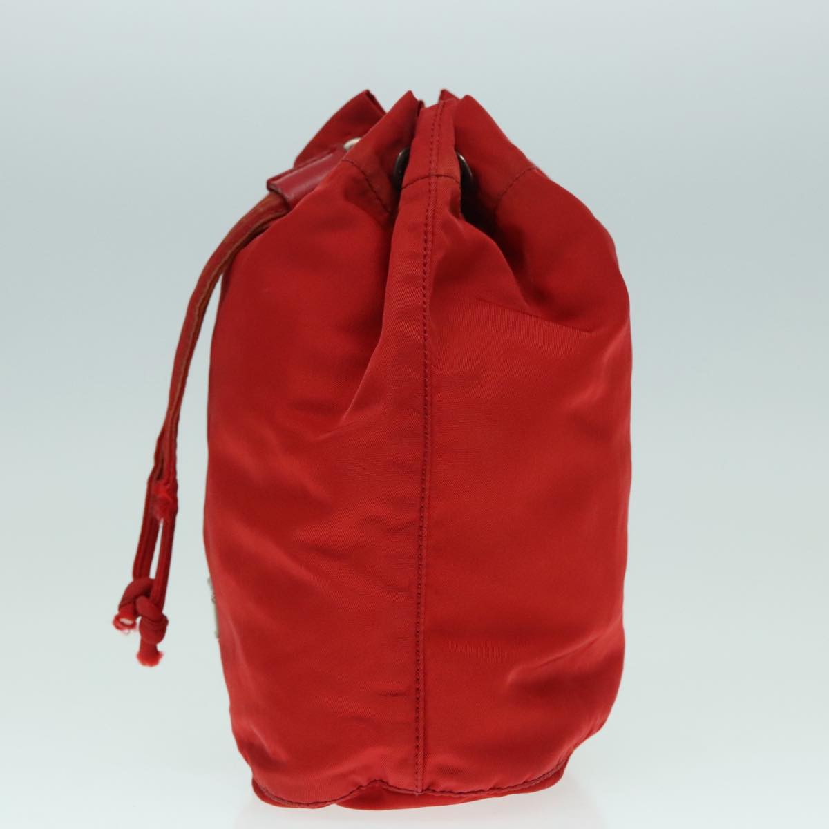 Luxury Prada Pouch Nylon Red Silver  ti2074