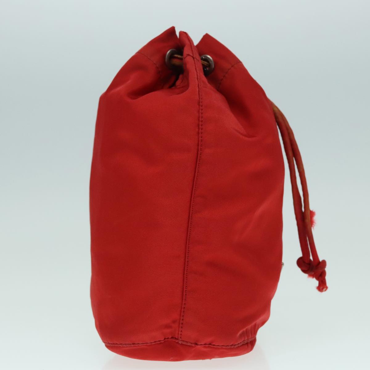 Luxury Prada Pouch Nylon Red Silver  ti2074
