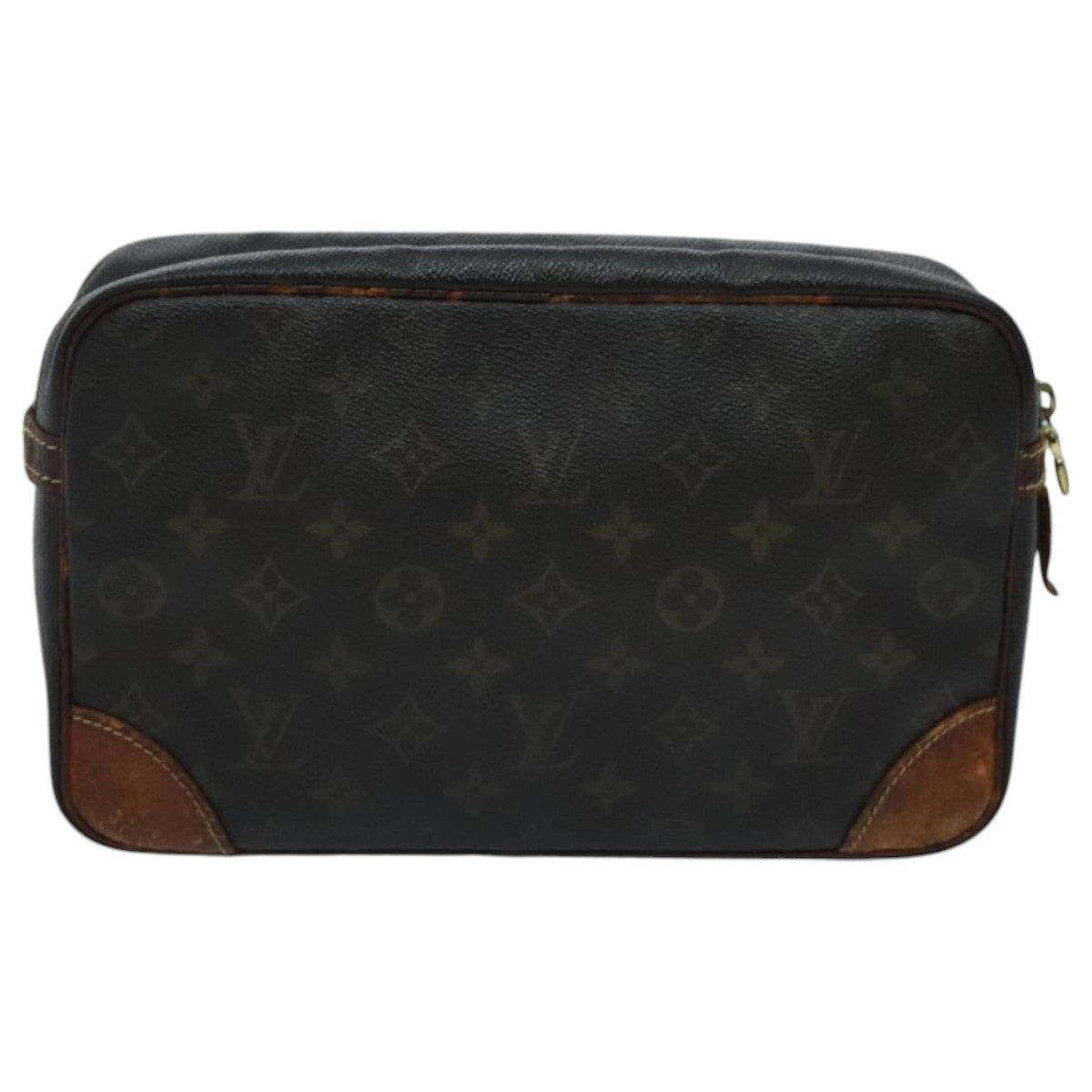 LOUIS VUITTON Monogram Compiegne 28 Clutch Bag M51845 LV ti2180