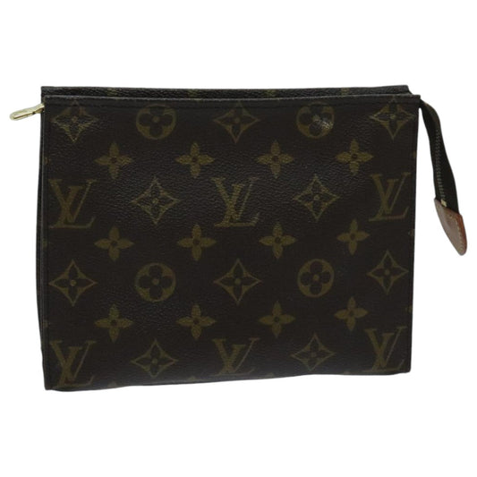 LOUIS VUITTON Monogram Poche Toilette 19 Pouch M47544 LV ti2181