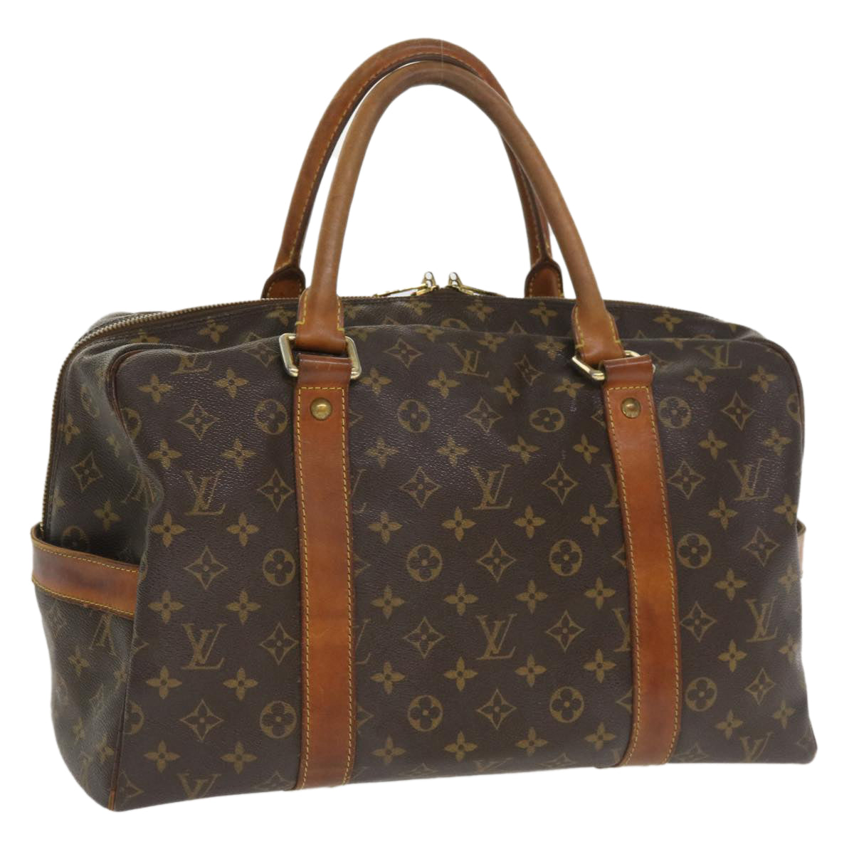 LOUIS VUITTON Monogram Carryall Boston Bag M40074 LV ti755