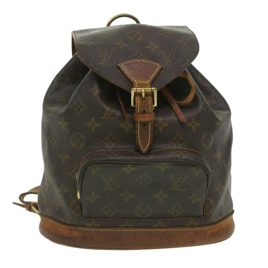 LOUIS VUITTON Monogram Montsouris MM Backpack M51136 LV ti896
