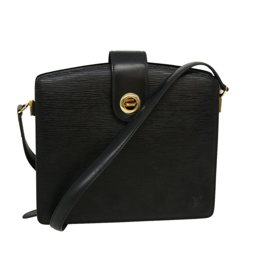 LOUIS VUITTON Epi Capuchin Shoulder Bag Black M52342 LV tp256