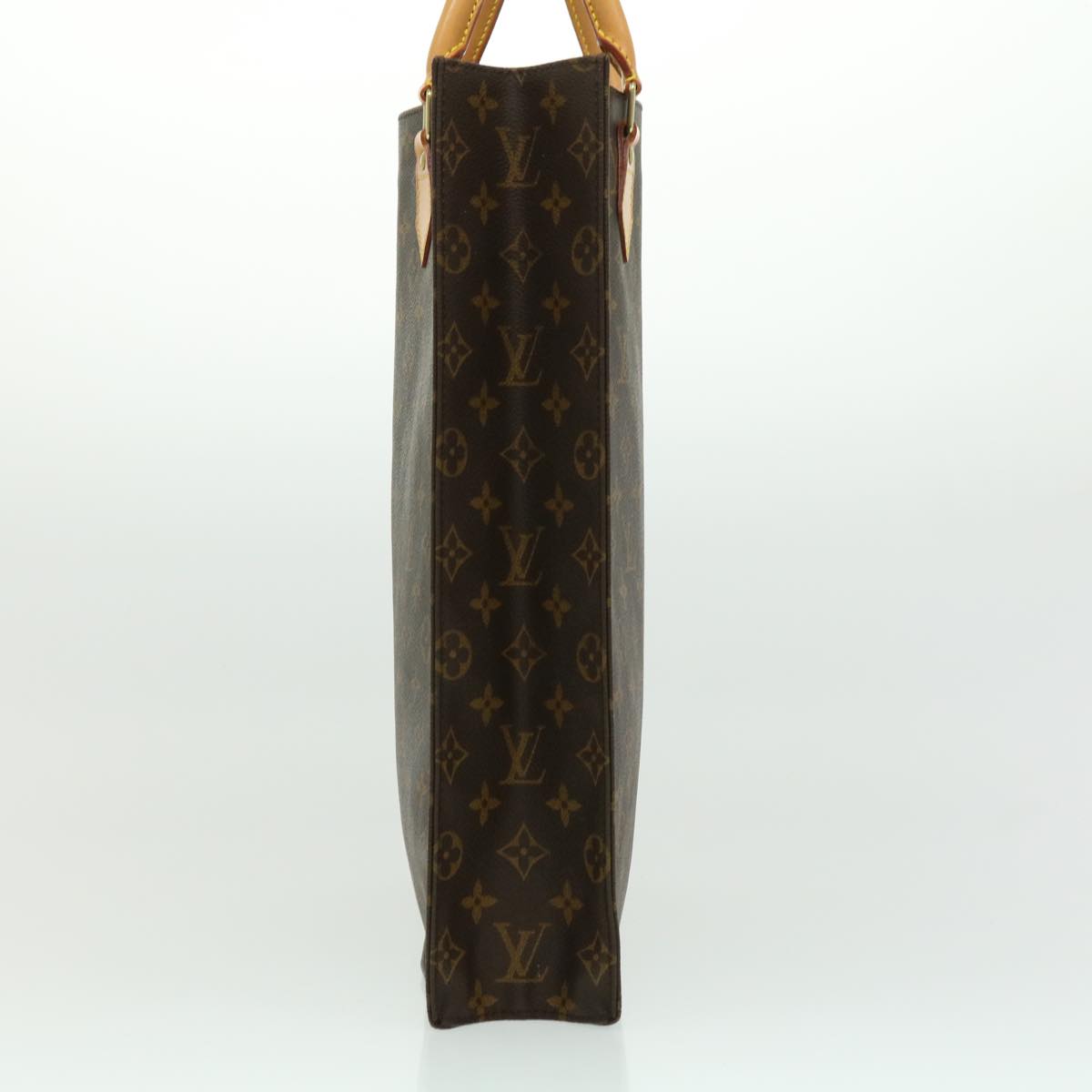 LOUIS VUITTON Monogram Sac Plat Hand Bag M51140 LV tp354