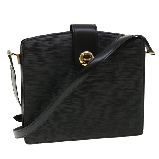 LOUIS VUITTON Epi Capuchin Shoulder Bag Black M52342 LV tp498