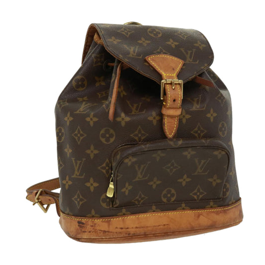LOUIS VUITTON Monogram Montsouris MM Backpack M51136 LV tp533