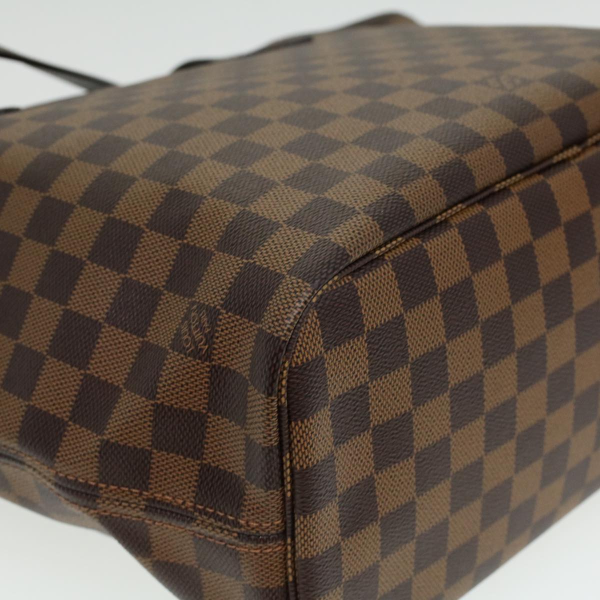 LOUIS VUITTON Damier Ebene Neverfull MM Tote Bag N51105 LV ai684SA