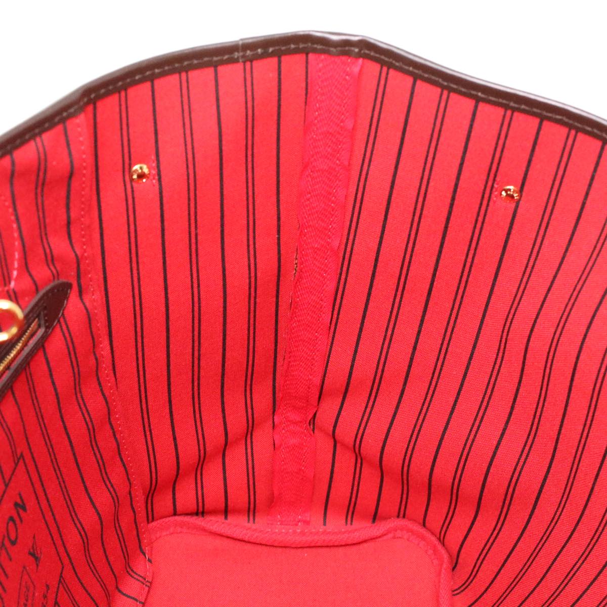 LOUIS VUITTON Damier Ebene Neverfull MM Tote Bag N51105 LV ai684SA