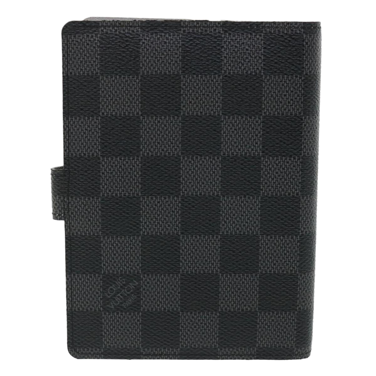 LOUIS VUITTON Damier Graphite Agenda PM Day Planner Cover R21079 LV tp590