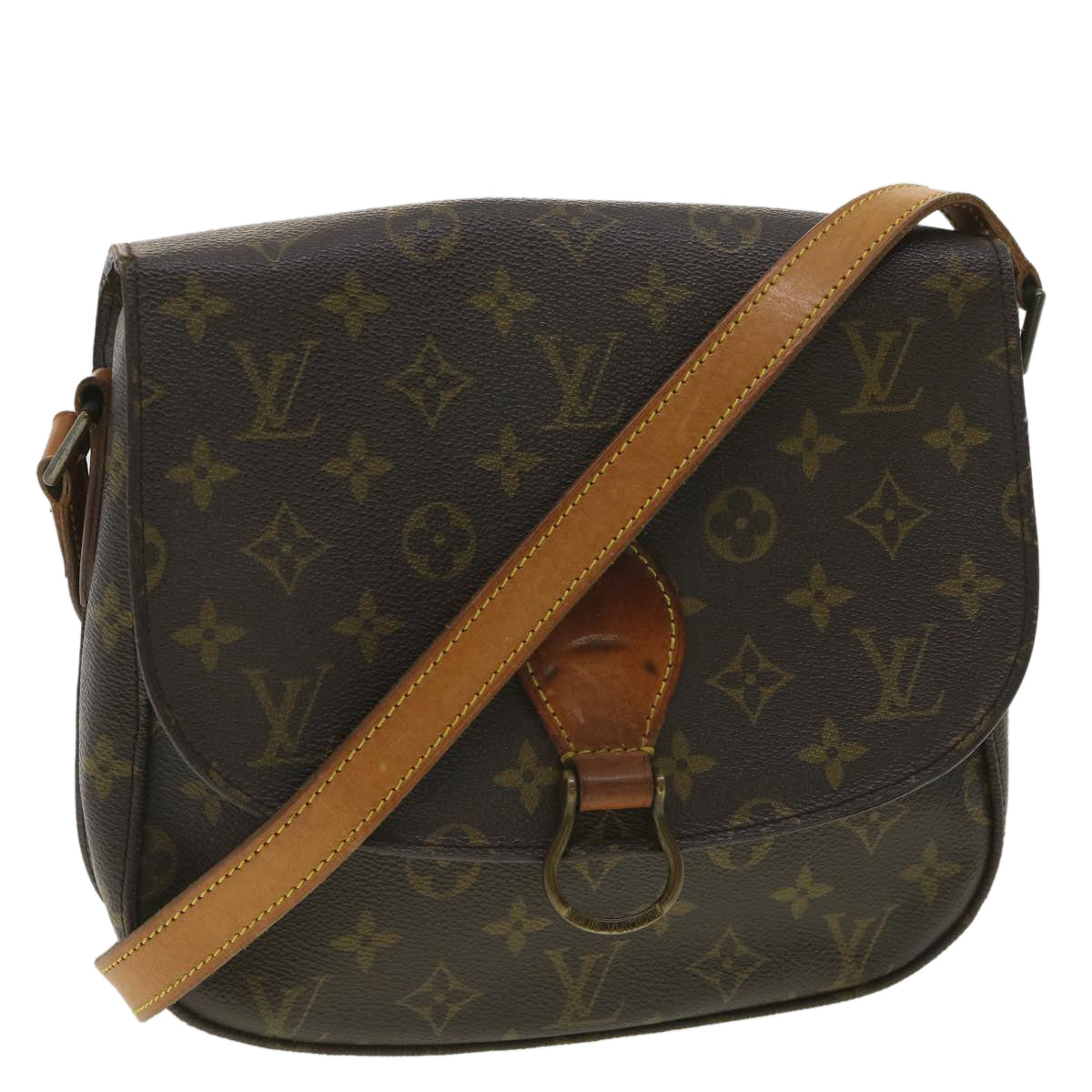 LOUIS VUITTON Monogram Saint Cloud GM Shoulder Bag M51242 LV tp593