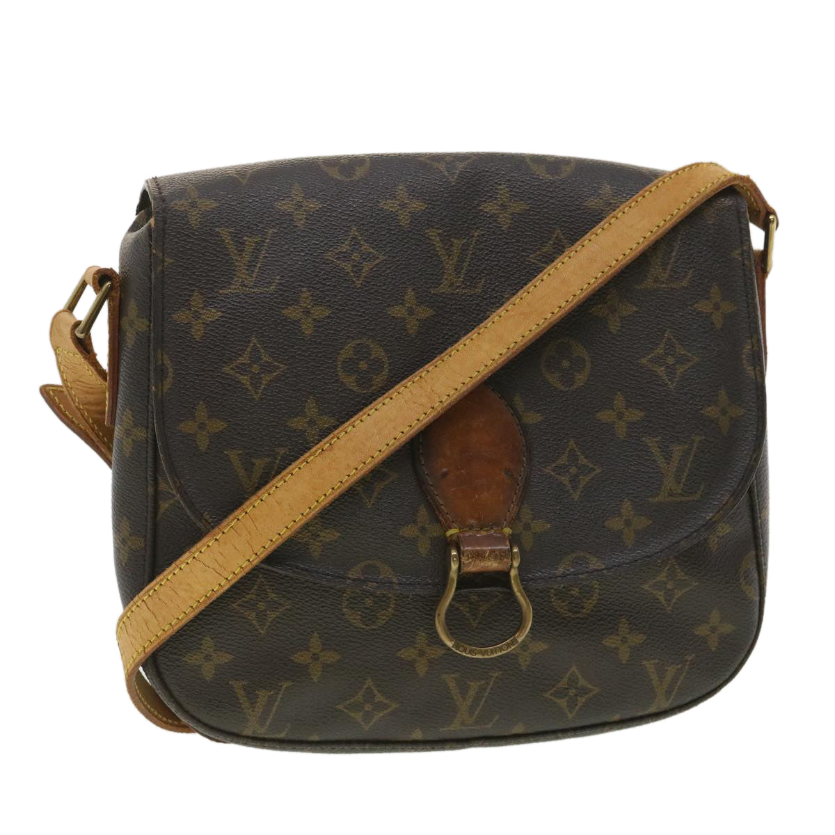 LOUIS VUITTON Monogram Saint Cloud GM Shoulder Bag M51242 LV tp603