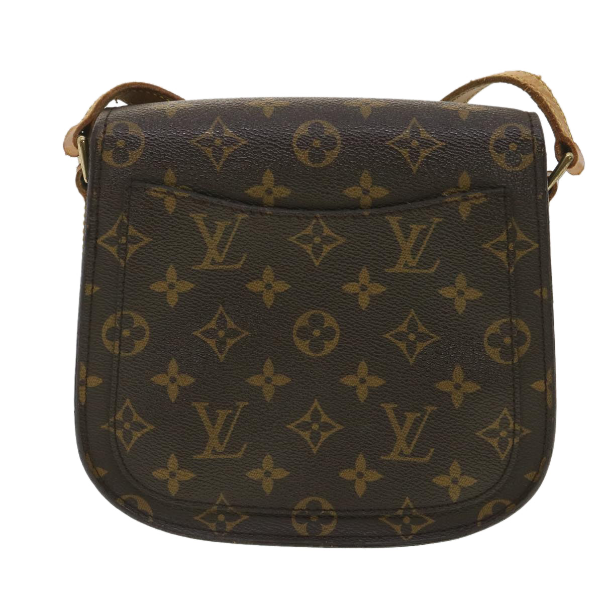 LOUIS VUITTON Monogram Saint Cloud MM Shoulder Bag M51243 LV tp614