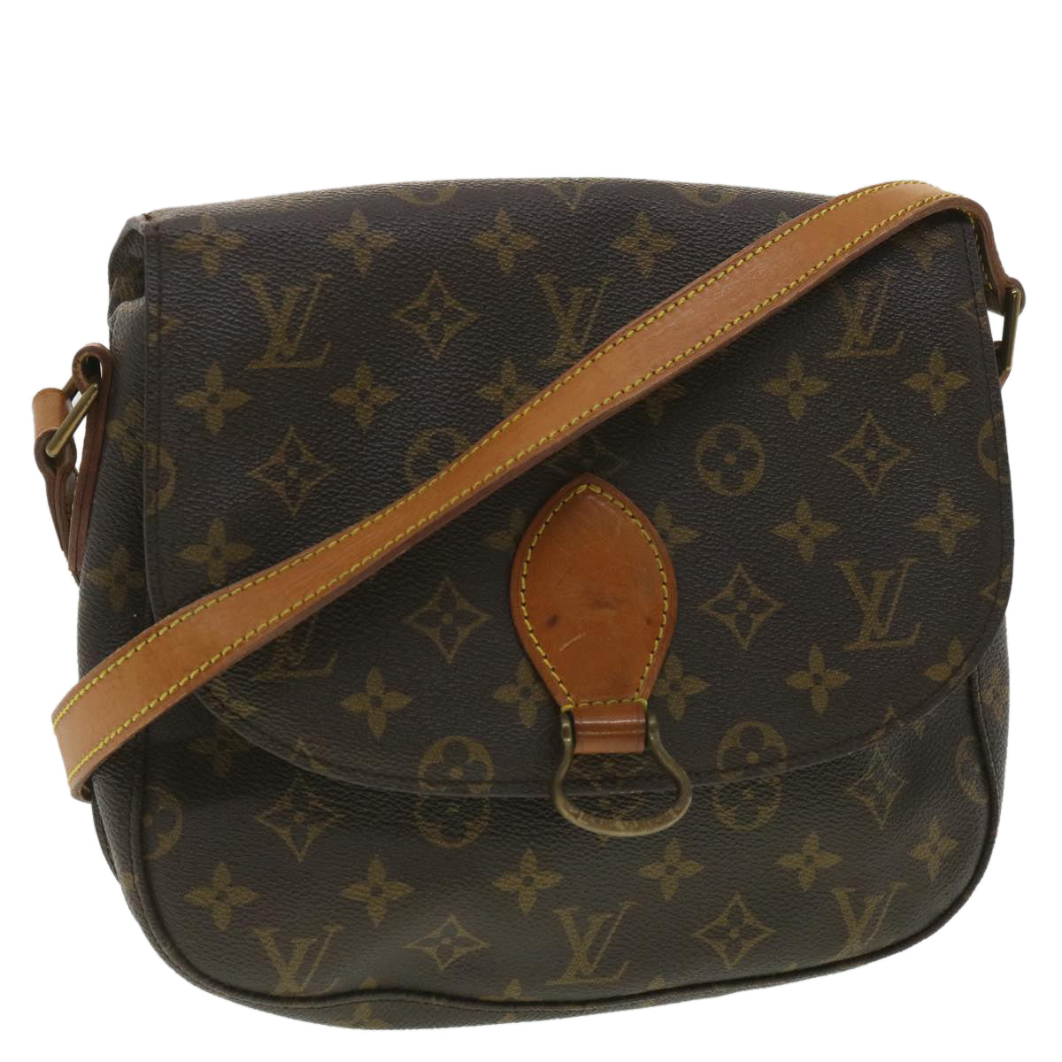 LOUIS VUITTON Monogram Saint Cloud GM Shoulder Bag M51242 LV tp642