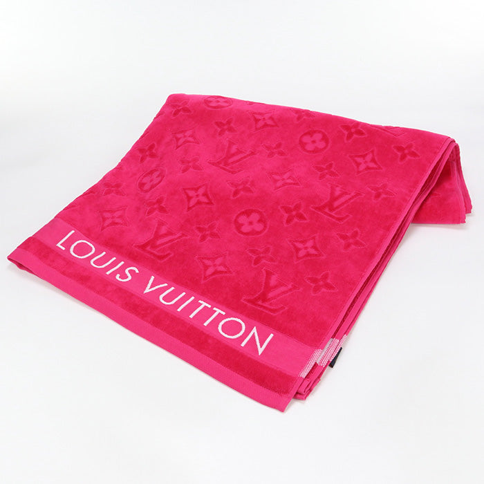 LOUIS VUITTON M77514 towel LV Vacation Beach Towel bath towel cotton pink Women