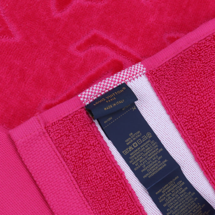 LOUIS VUITTON M77514 towel LV Vacation Beach Towel bath towel cotton pink Women