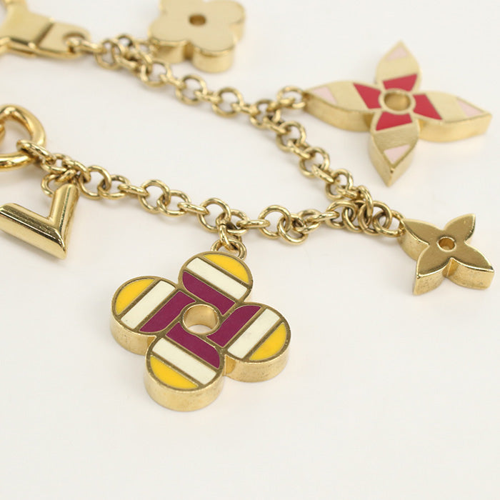LOUIS VUITTON M68002 Pop flower Bag charm metal gold Women