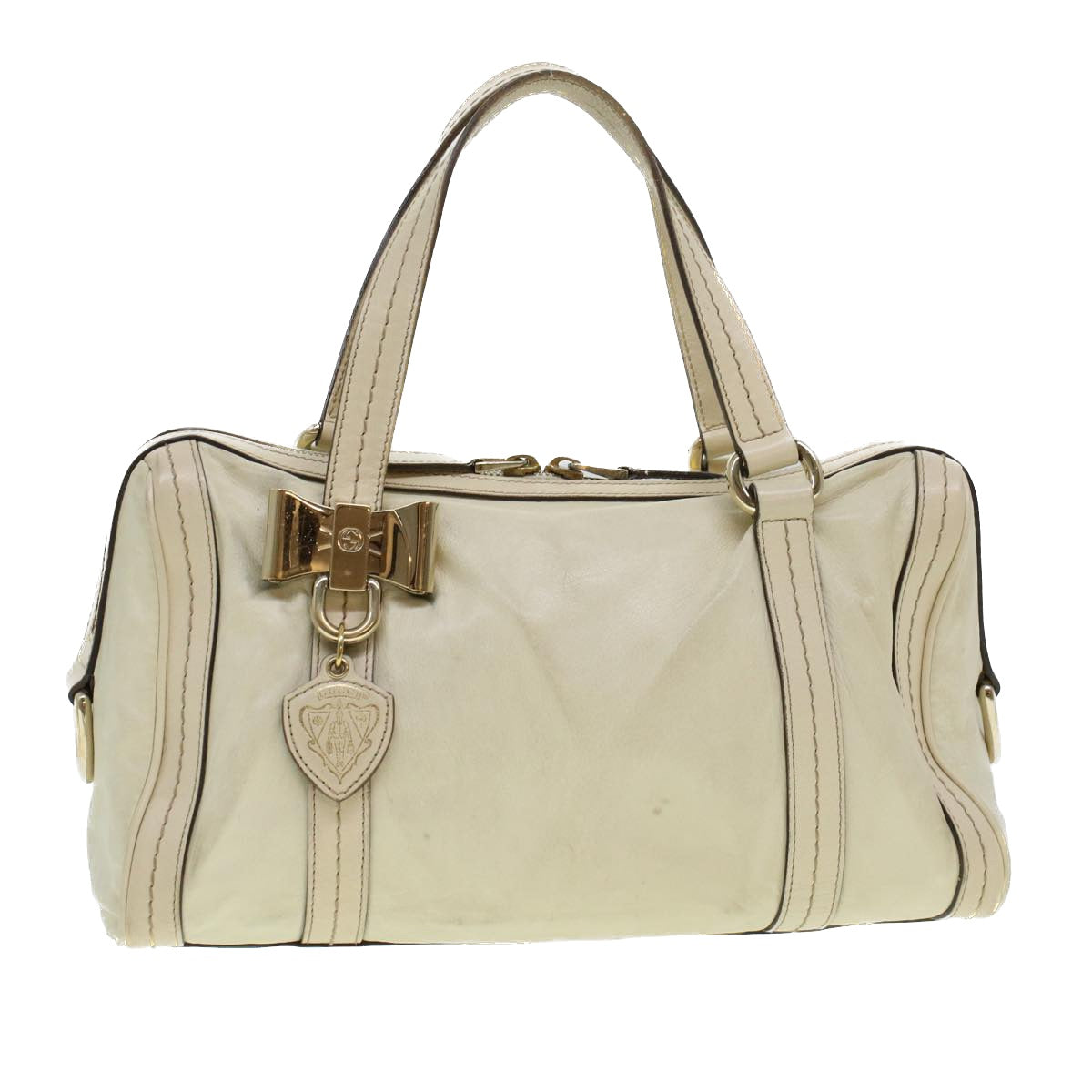 Luxury Gucci Trending 2025 Boston Bag Leather White