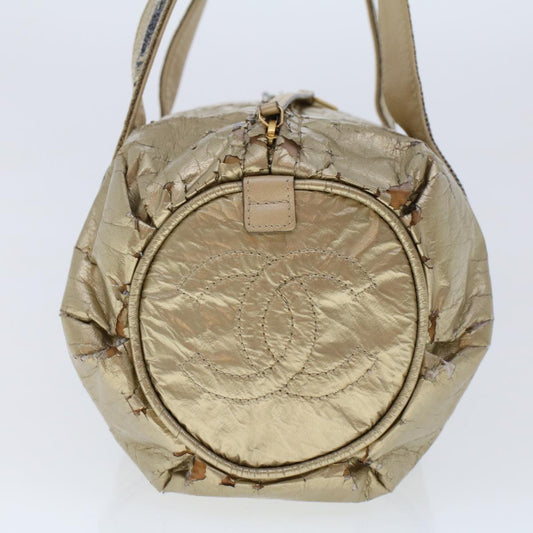 Luxury Chanel Boston Bag Patent leather Gold Tone CC  yb278