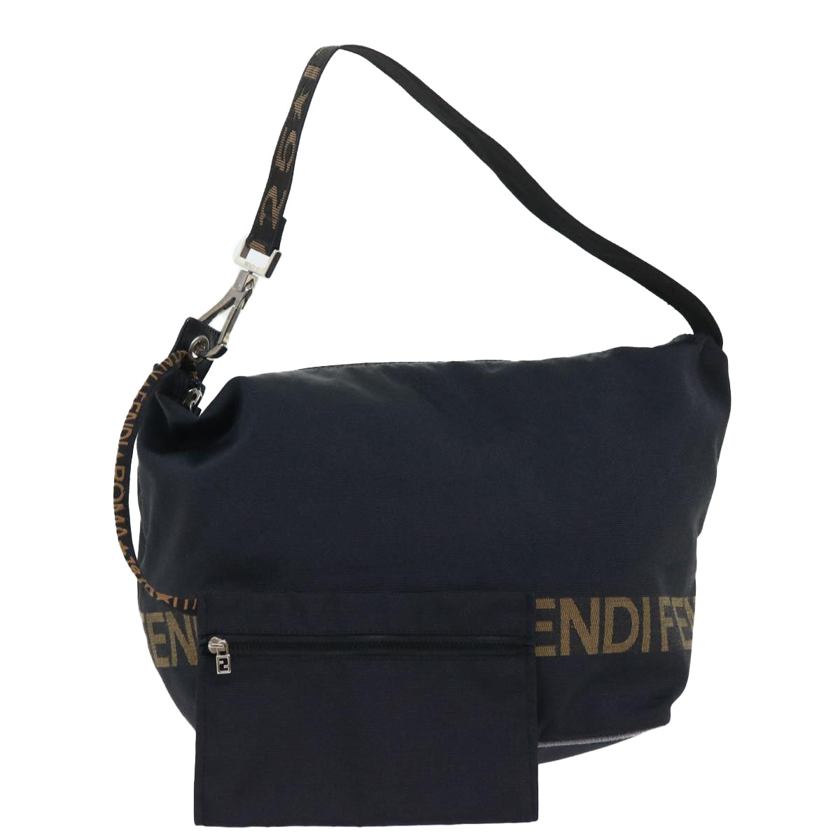Luxury FendiShoulder Bag Nylon Blackyb361