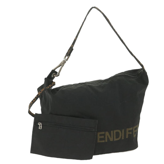 Luxury FendiShoulder Bag Nylon Blackyb412