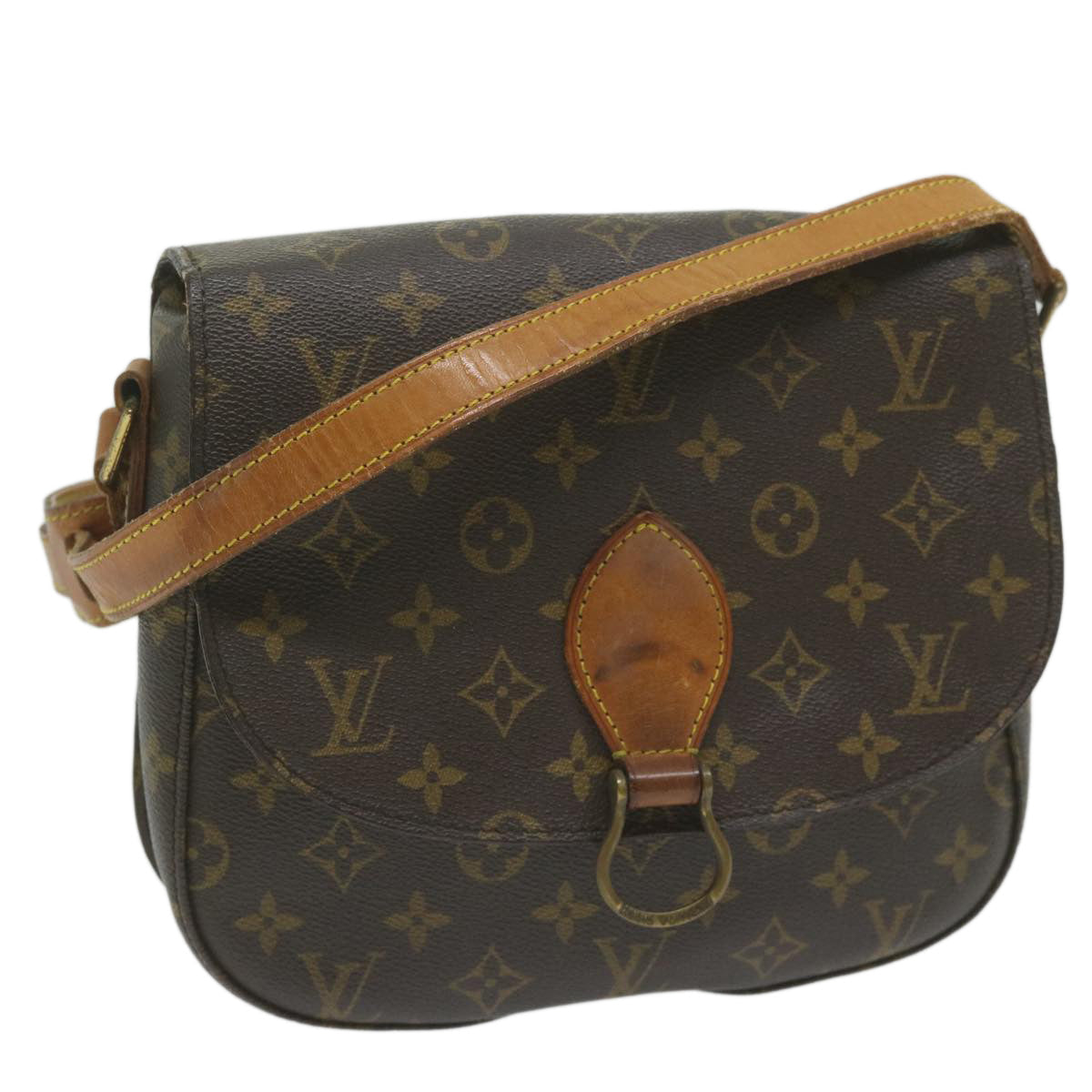 LOUIS VUITTON Monogram Saint Cloud GM Shoulder Bag M51242 LV yb450