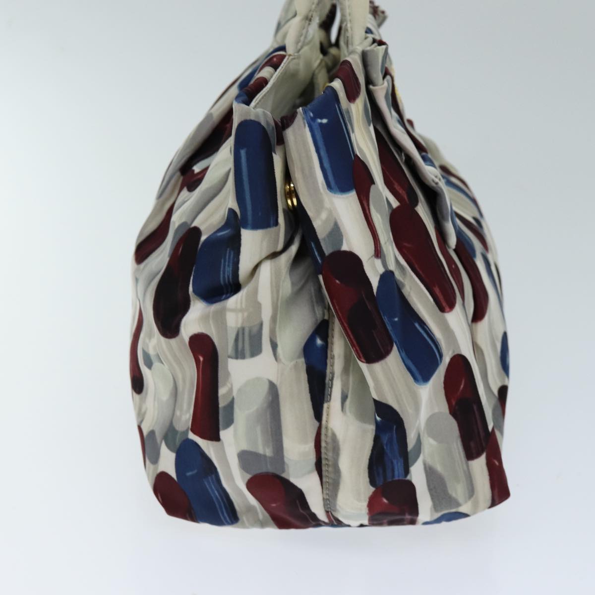 Luxury PradaLip Pattern Hand Bag Nylon Multicolor yb569
