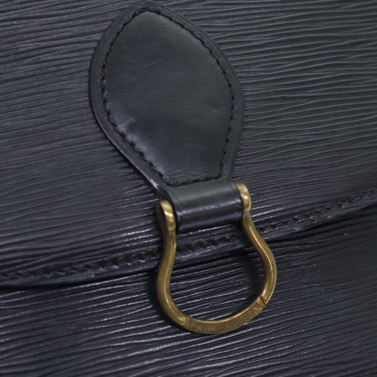 LOUIS VUITTON Epi Saint Cloud GM Shoulder Bag Black Noir M52192 LV yb573