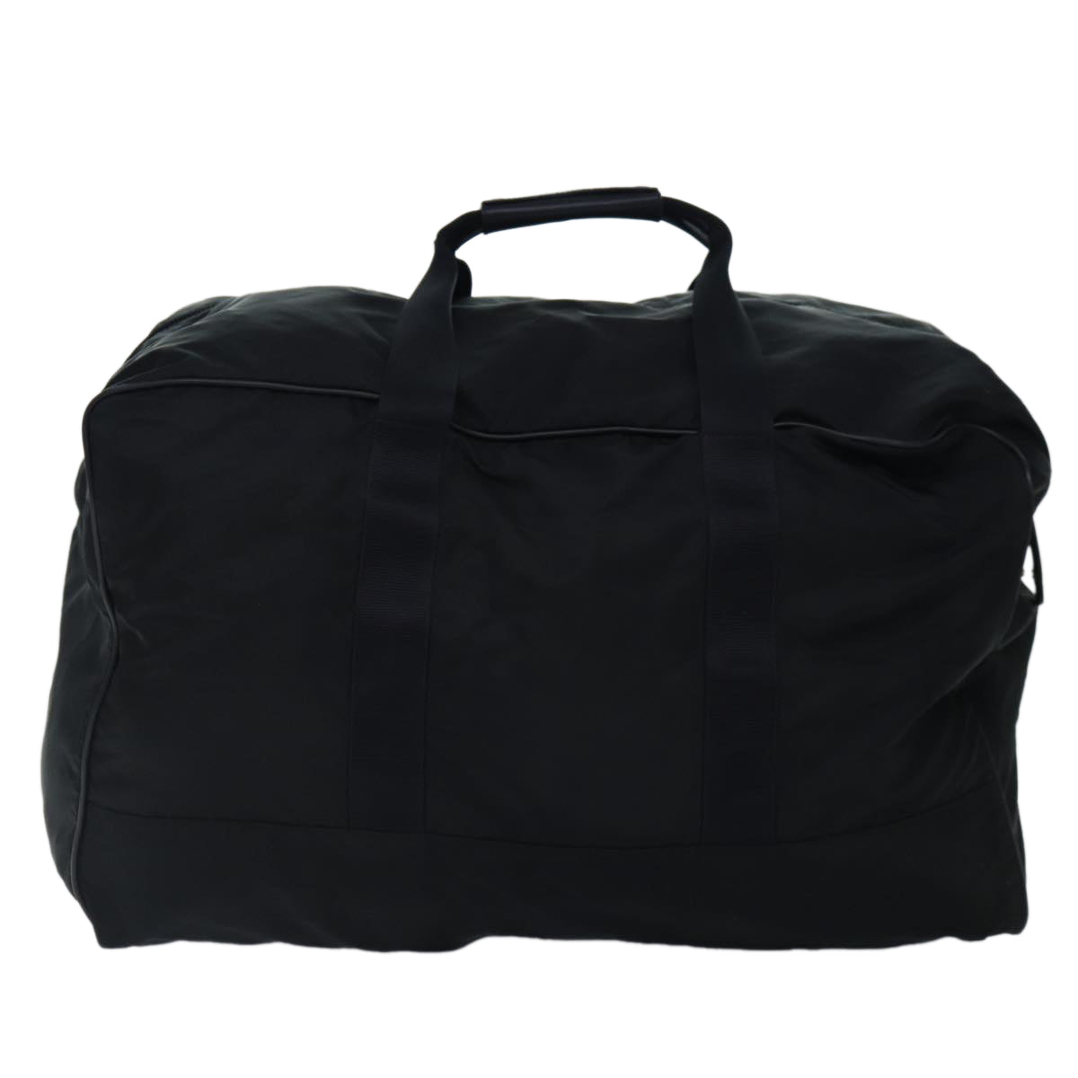 Luxury Prada Boston Bag Nylon Black Silver  yb684