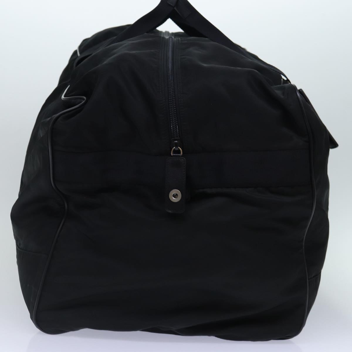 Luxury Prada Boston Bag Nylon Black Silver  yb684