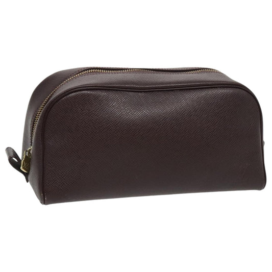 LOUIS VUITTON Taiga Trousse Toilette Clutch Bag Acajou M30226 LV yb696