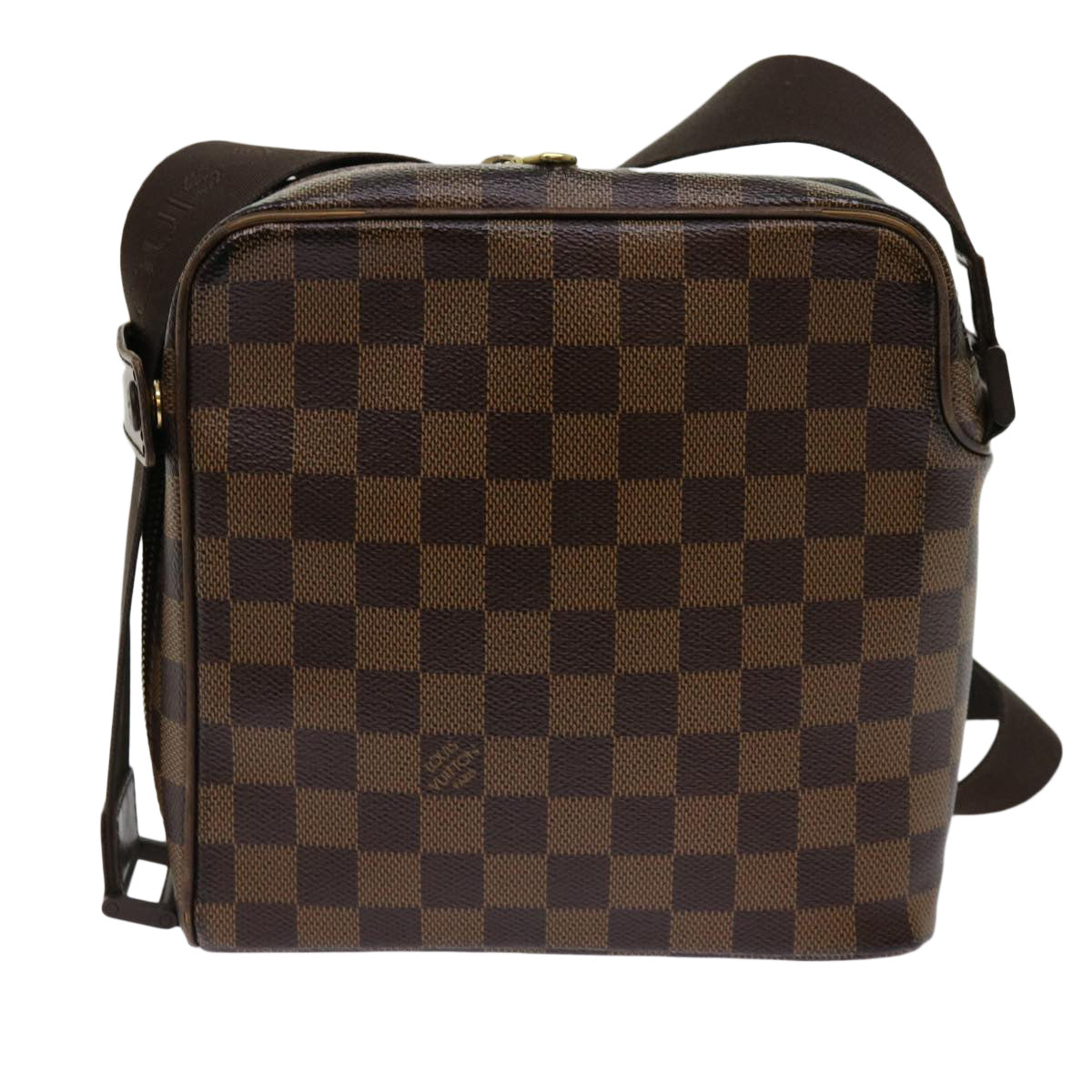 LOUIS VUITTON Damier Ebene Olaf PM Shoulder Bag N41442 LV yk10000