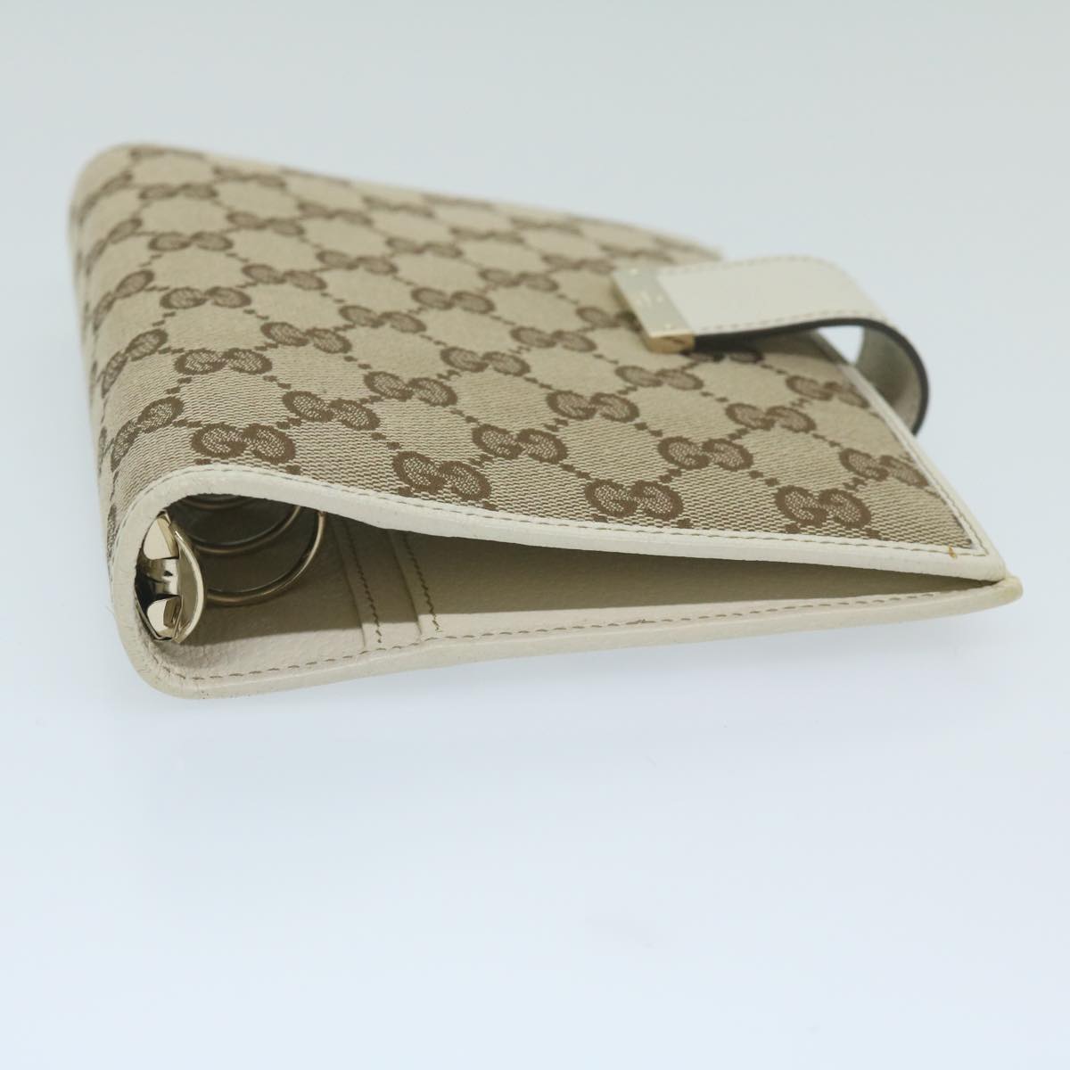 GUCCI GG Canvas Day Planner Cover Beige 115241  10129