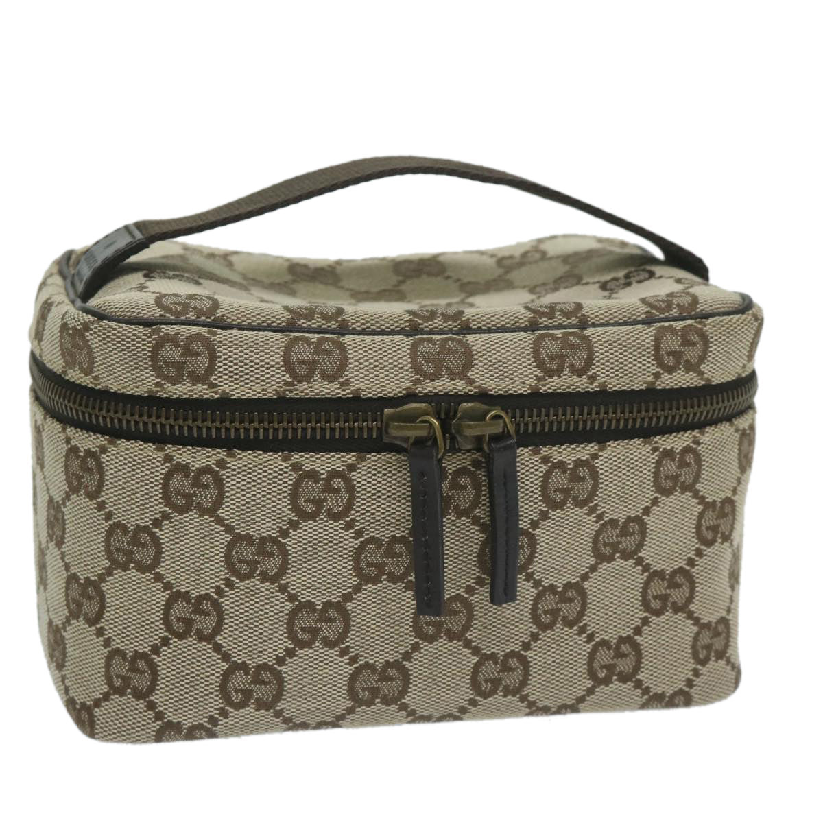 GUCCI GG Canvas Vanity Cosmetic Pouch Beige 106646  10132